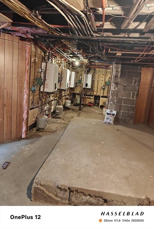 54 Shirley Ave, Revere, MA 02151 - unfinished basement featuring electric panel
