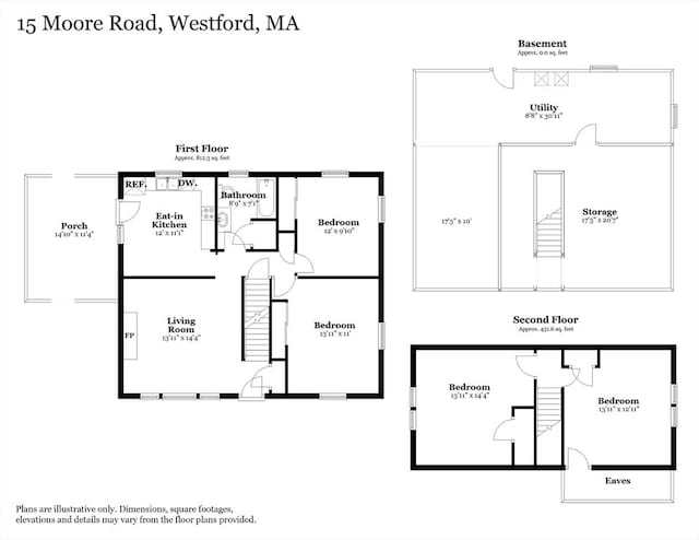 15 Moore Rd, Westford, MA 01886 - property floor plan