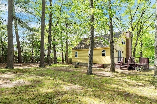 15 Moore Rd, Westford, MA 01886 - view of yard with a deck