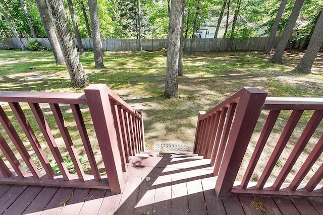15 Moore Rd, Westford, MA 01886 - wooden deck featuring a fenced backyard