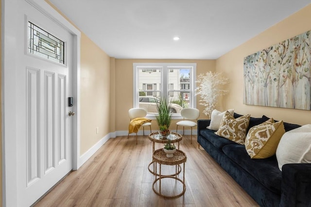 29 Beaver St, Salem, MA 01970 - living room featuring wood finished floors and recessed lighting