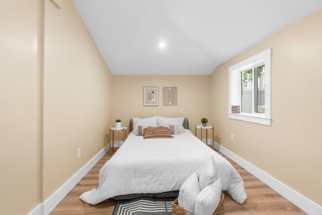 29 Beaver St, Salem, MA 01970 - bedroom with vaulted ceiling and light wood-type flooring