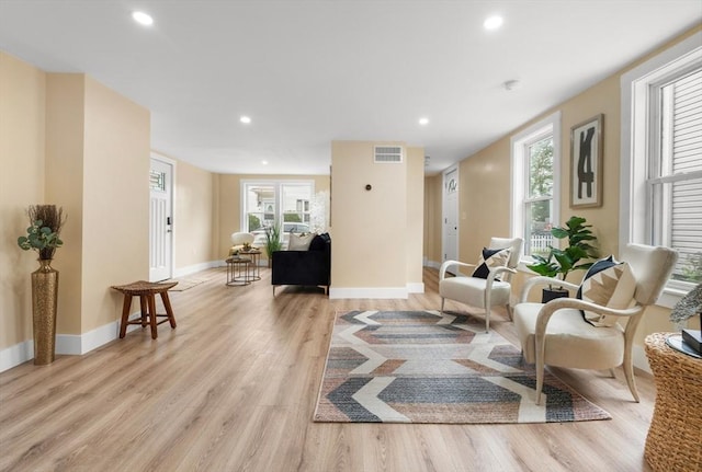 29 Beaver St, Salem, MA 01970 - living room with light wood finished floors, plenty of natural light, and recessed lighting