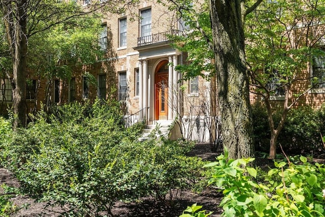 854 Massachusetts Ave Unit 11, Cambridge, MA 02139 - property entrance featuring brick siding