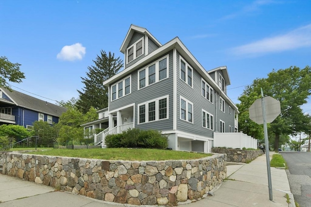 176 Medford St Unit 176, Arlington, MA 02474 - view of american foursquare style home