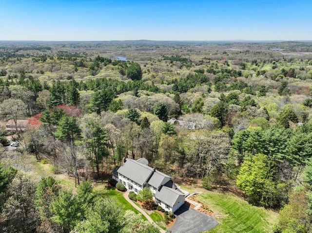 22 Forest Hill Rd, Wayland, MA 01778 - view from above of property featuring a forest