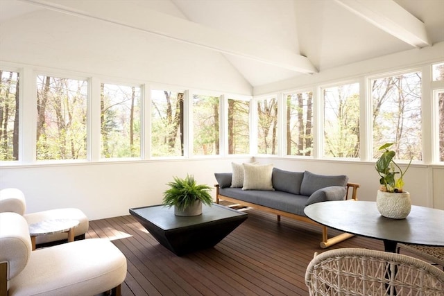 22 Forest Hill Rd, Wayland, MA 01778 - sunroom / solarium featuring plenty of natural light, hardwood / wood-style floors, and a wooden deck