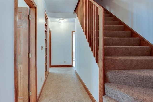 46 Baremeadow St, Methuen, MA 01844 - staircase with carpet flooring and baseboards