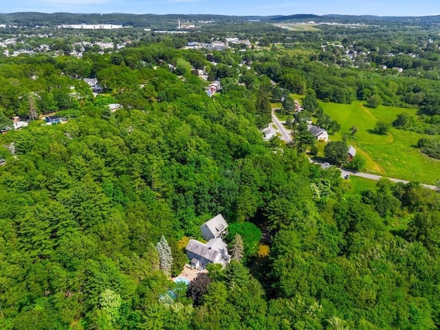 46 Baremeadow St, Methuen, MA 01844 - aerial view of property and surrounding area with a forest