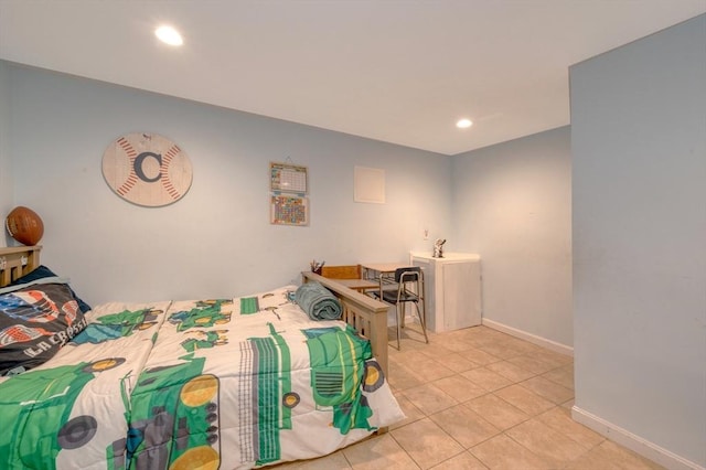 1608 Plymouth St Unit 1608, East Bridgewater, MA 02333 - bedroom featuring tile patterned floors, recessed lighting, and baseboards