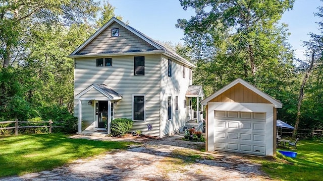 6 Edgehill Rd, Billerica, MA 01862 - view of front of property featuring driveway, an outbuilding, and a garage