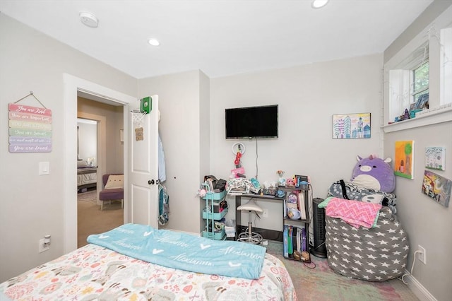 6 Edgehill Rd, Billerica, MA 01862 - carpeted bedroom with recessed lighting and baseboards