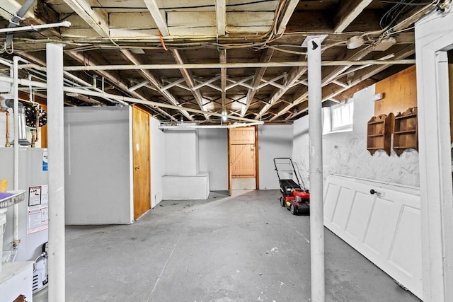 181 Myrtle St, Rockland, MA 02370 - below grade area with gas water heater
