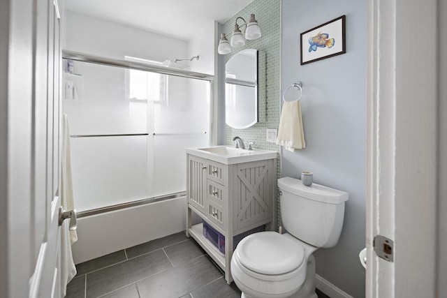 17 Eliot St Unit 17, Medford, MA 02155 - full bathroom featuring vanity, enclosed tub / shower combo, and tile patterned floors