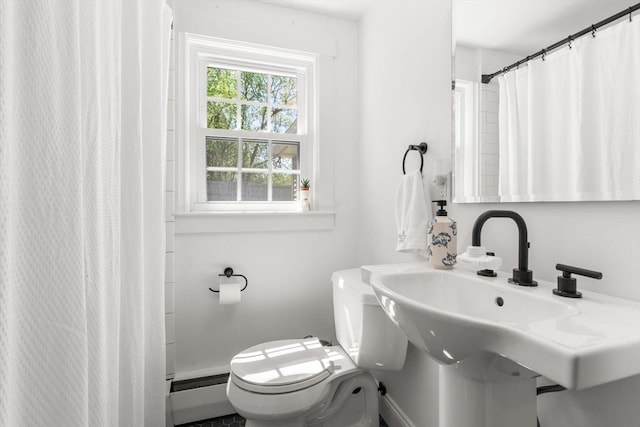 5 Eclipse Ave, Chelmsford, MA 01824 - bathroom with toilet and a shower with curtain