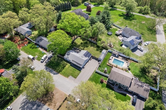 5 Eclipse Ave, Chelmsford, MA 01824 - aerial view of property's location with a pool