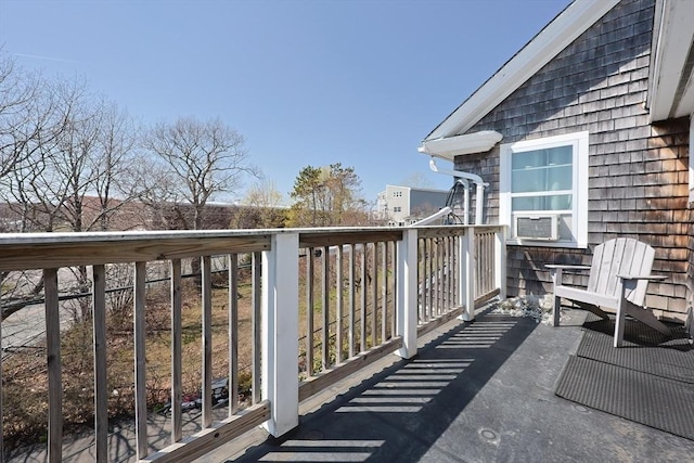 balcony featuring cooling unit