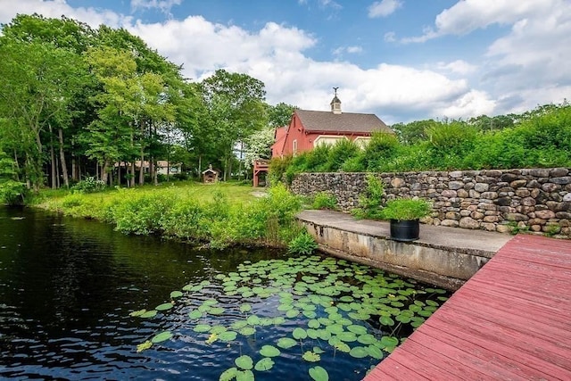 57 Rudon Dr, North Attleboro, MA 02760 - dock area featuring a water view