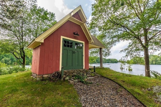 57 Rudon Dr, North Attleboro, MA 02760 - view of shed featuring a water view