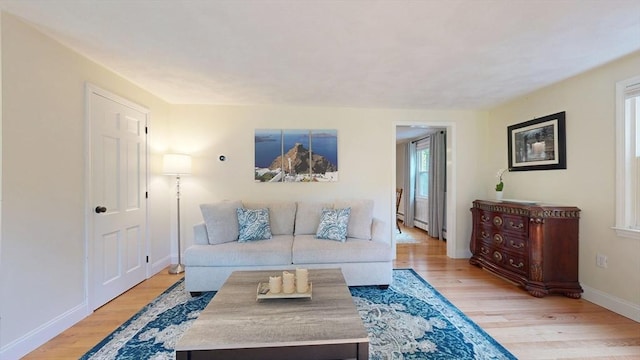 1000 Forest St, North Andover, MA 01845 - living room with light wood finished floors and baseboards