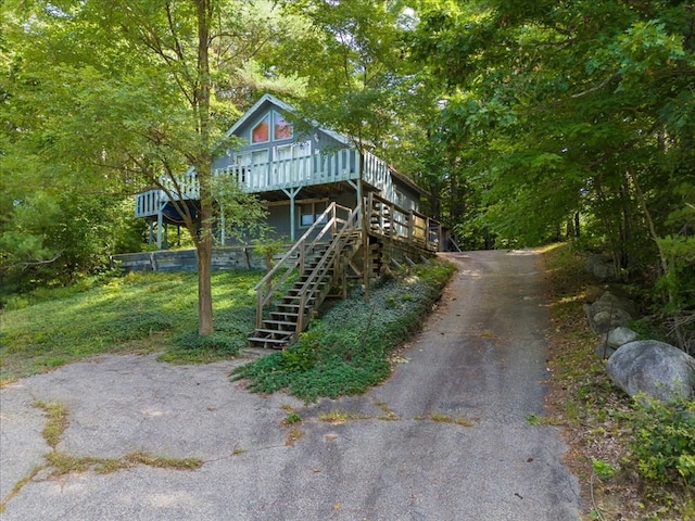 exterior space featuring a deck