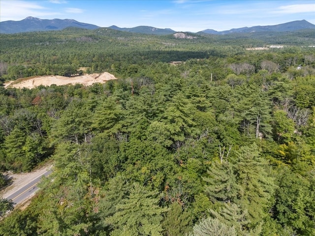 aerial view featuring a mountain view