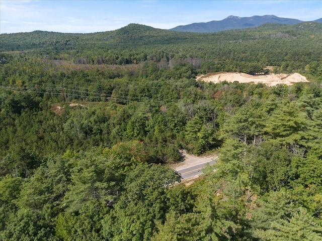 aerial view featuring a mountain view