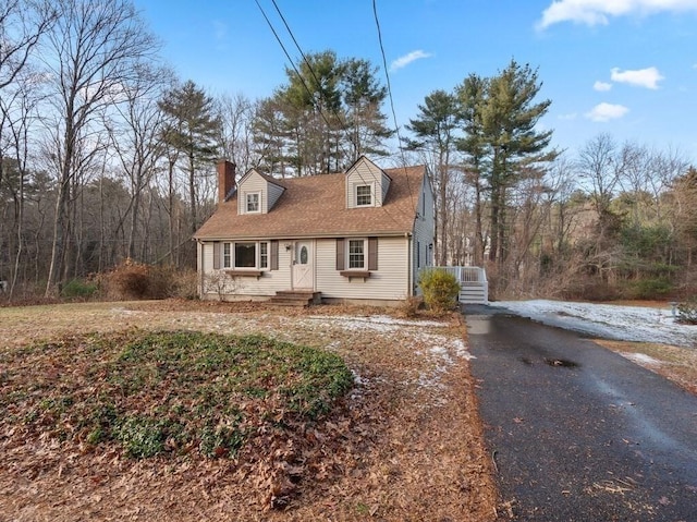 view of cape cod house