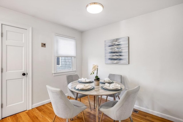 dining room featuring wood-type flooring