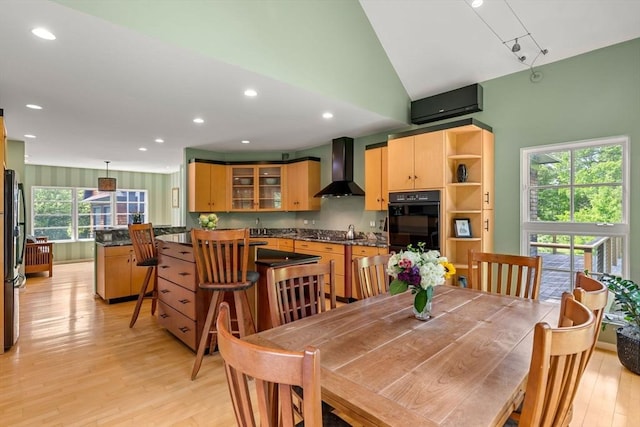 7 Penhollow Ln, Hampton Falls, NH 03844 - dining space featuring light wood-type flooring and recessed lighting
