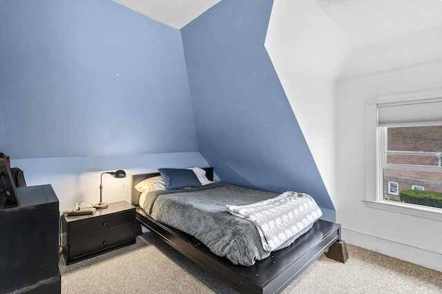 bedroom featuring carpet