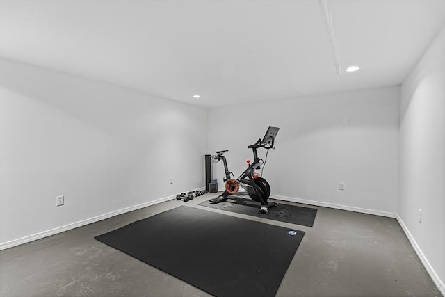 4 Worthen Rd, Winchester, MA 01890 - exercise room featuring recessed lighting and baseboards