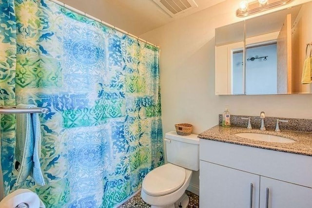147 Centre St Unit 201, Brockton, MA 02302 - bathroom featuring toilet, vanity, and a shower with curtain