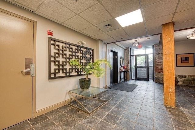 147 Centre St Unit 201, Brockton, MA 02302 - community lobby with a drop ceiling
