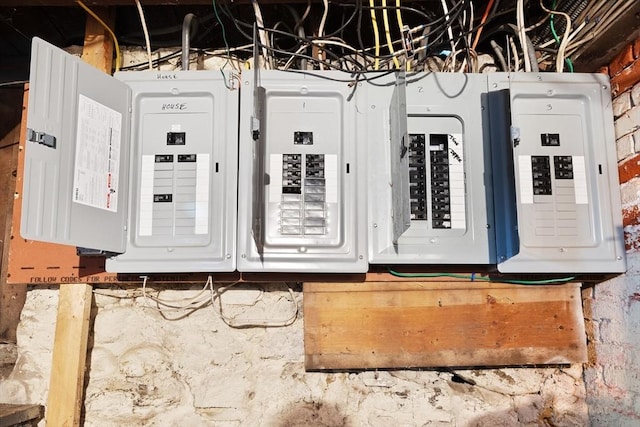 utility room with electric panel