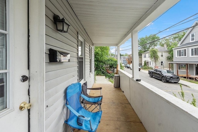 205-207 High St, Fitchburg, MA 01420 - porch with a residential view