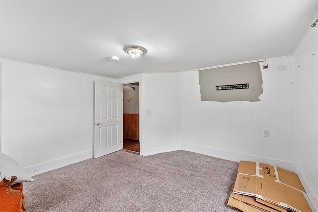 205-207 High St, Fitchburg, MA 01420 - unfurnished bedroom with carpet and crown molding