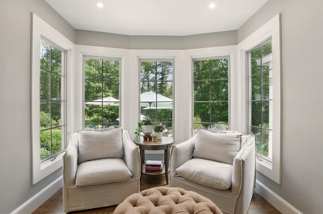171 Brentwood Cir, North Andover, MA 01845 - sitting room featuring healthy amount of natural light, baseboards, and recessed lighting
