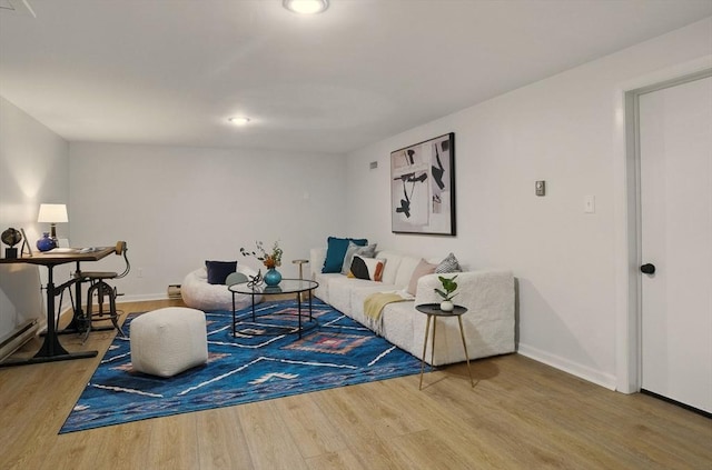 171 Brentwood Cir, North Andover, MA 01845 - living room with wood finished floors, baseboards, and recessed lighting