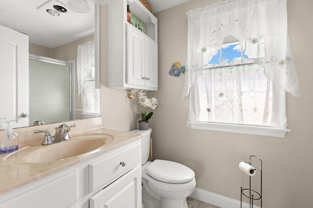 16 Ocean St Unit A, Salisbury, MA 01952 - full bathroom with vanity and a shower with door