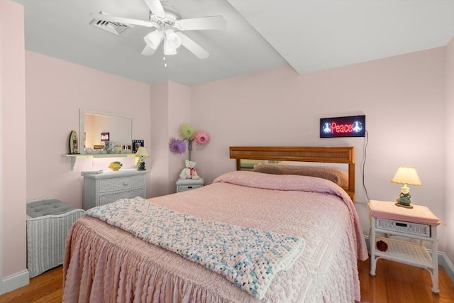 16 Ocean St Unit A, Salisbury, MA 01952 - bedroom featuring wood finished floors and ceiling fan