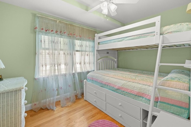 16 Ocean St Unit A, Salisbury, MA 01952 - bedroom featuring wood finished floors and a ceiling fan