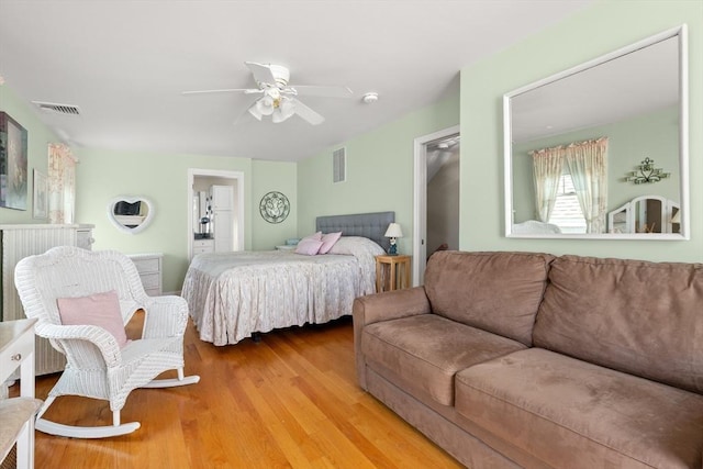 16 Ocean St Unit A, Salisbury, MA 01952 - bedroom featuring wood finished floors and a ceiling fan