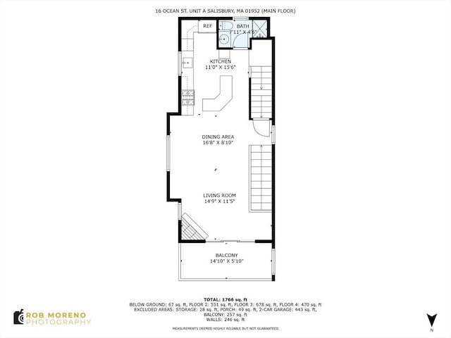 16 Ocean St Unit A, Salisbury, MA 01952 - view of home floor plan