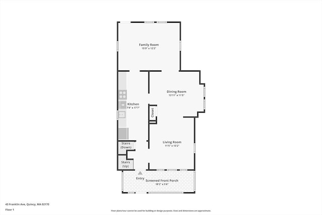 45 Franklin Ave, Quincy, MA 02170 - plan