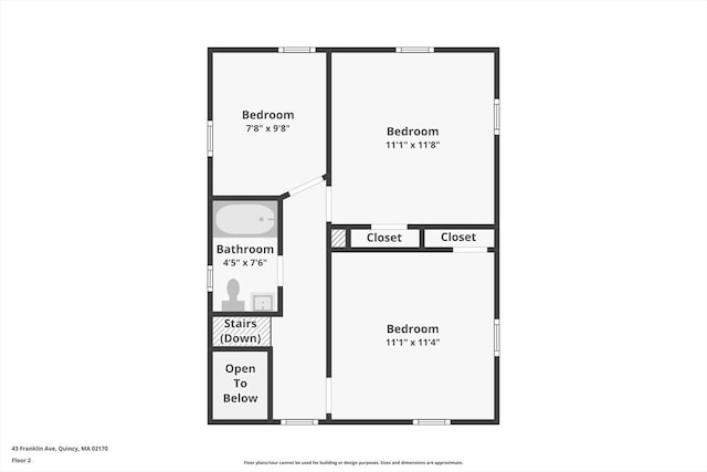 45 Franklin Ave, Quincy, MA 02170 - floor plan