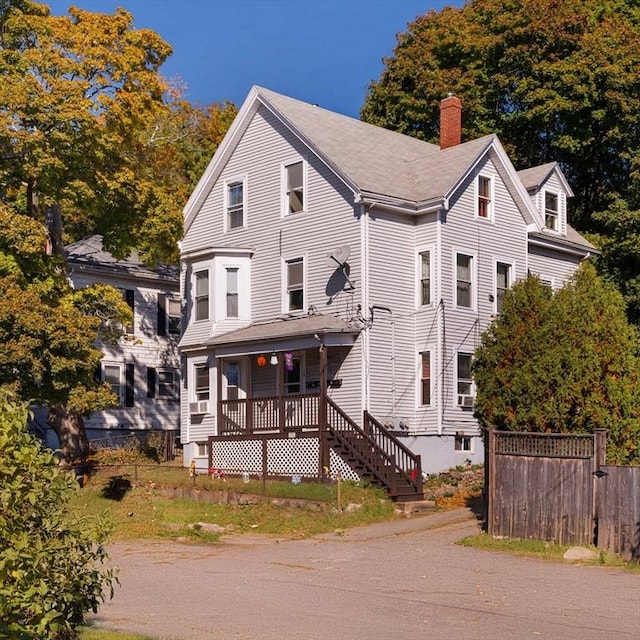 view of front of home with a porch