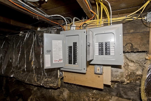 utility room featuring electric panel