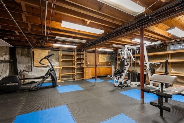 view of workout area