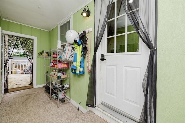 51 Jette St, Swansea, MA 02777 - view of exterior entry featuring stucco siding